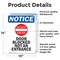 Signmission Door Blocked Not An Entrance Sign, Vinyl Decal, 10in W x 14in L, 2PK OS-2PACK-NS-D-1014-V-11470 - alternate 2